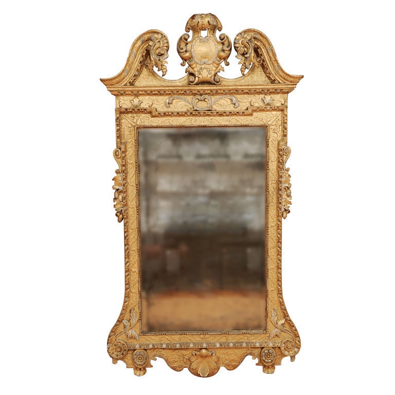 William Kent George II Carved Giltwood Pier Mirror For Sale