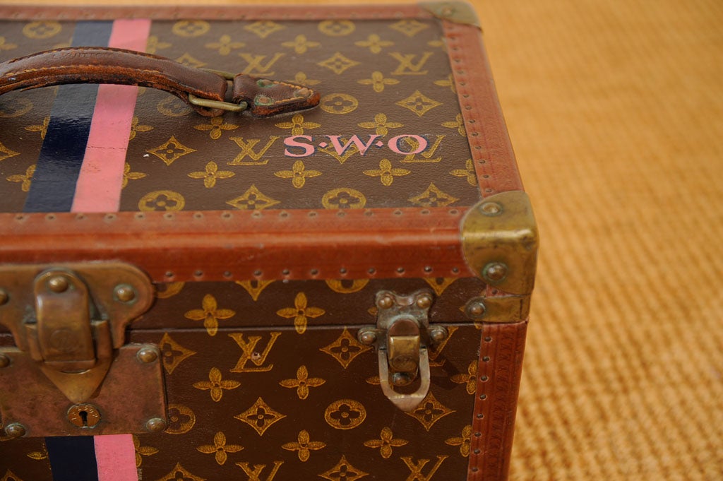 French Louis Vuitton Vintage Monogram Canvas Bisten Train Case