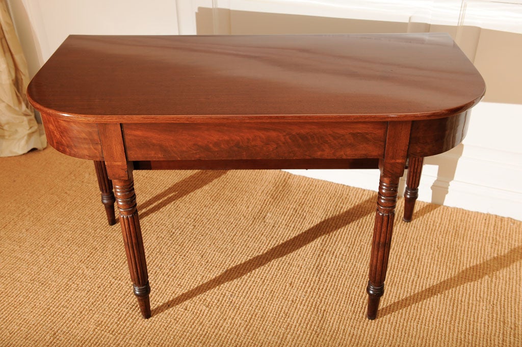 Federal Two Part Mahogany Banquet Table/Consoles For Sale at 1stDibs
