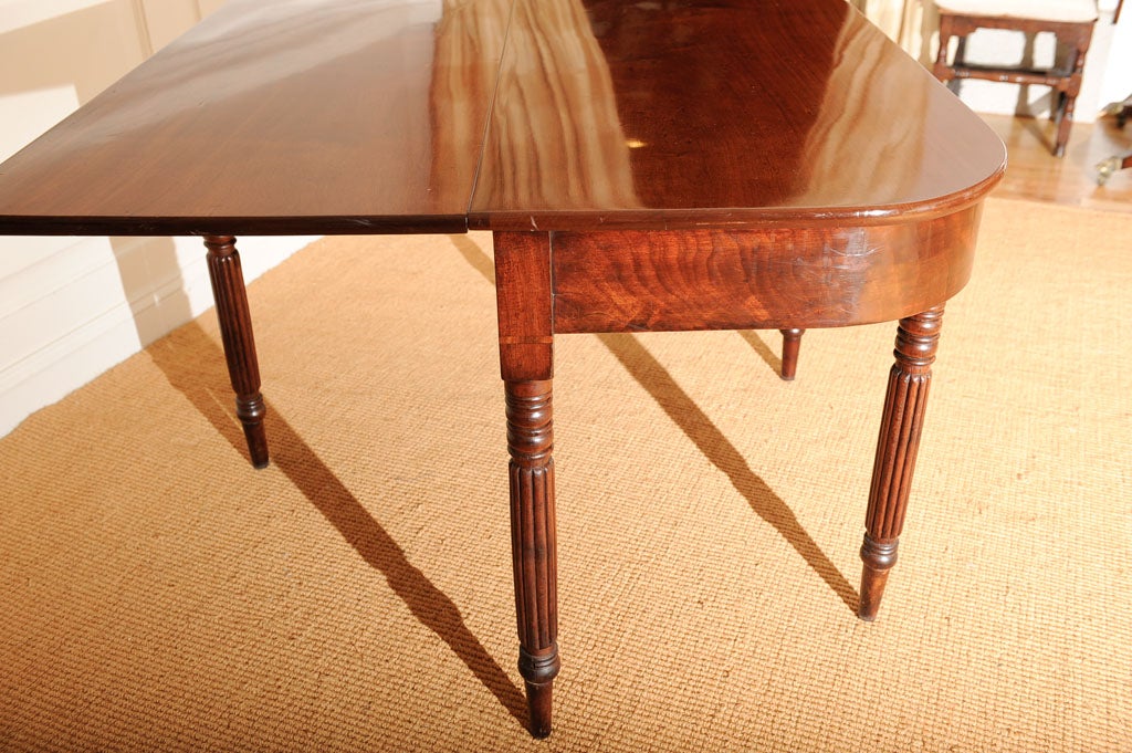 Federal Two Part Mahogany Banquet Table/Consoles For Sale at 1stDibs