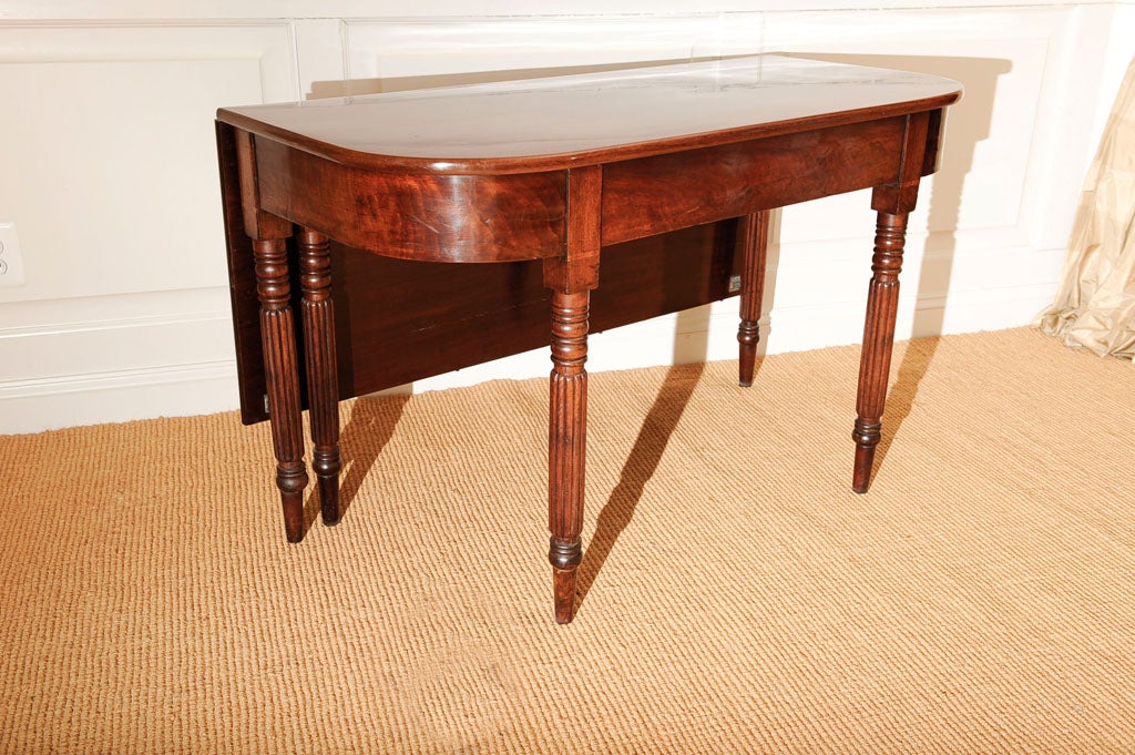 Federal Two Part Mahogany Banquet Table/Consoles For Sale at 1stDibs