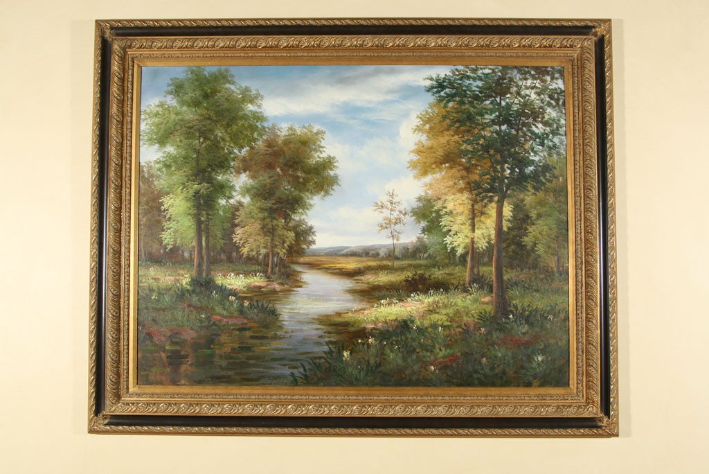 Large  Oil  Painting  California  School
