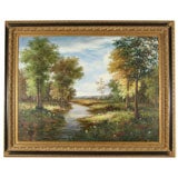 Large  Oil  Painting  California  School