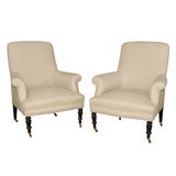 Pair of Napoleon III Armchairs