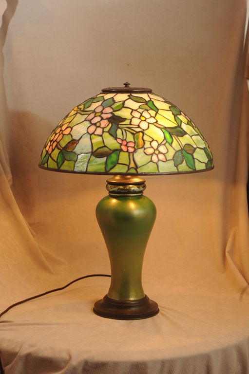 tiffany apple blossom lamp