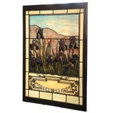 Antique American Stained Glass Window