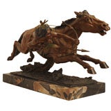 Franz Bergmann Cold Painted Vienna Bronze Indian on Horse