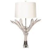 Spectacular Modernist Crystal Lamp by Daum