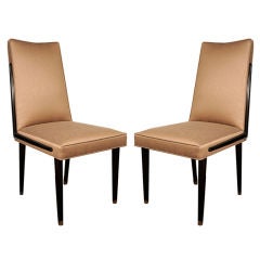 Set of Ten Modernist Dining Chairs in the Style of Gio Ponti