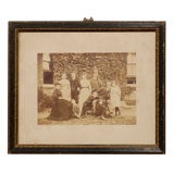 Victorian Tennis Family Portrait Vintage Photo