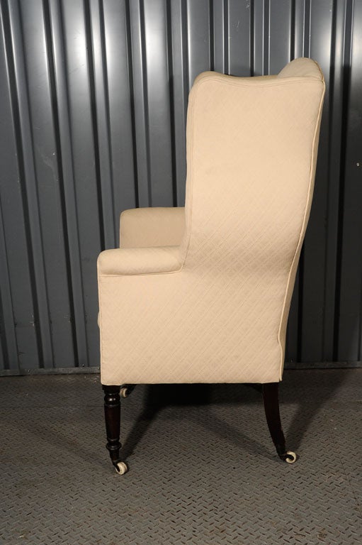 Upholstery William IV Style Wingback Chair