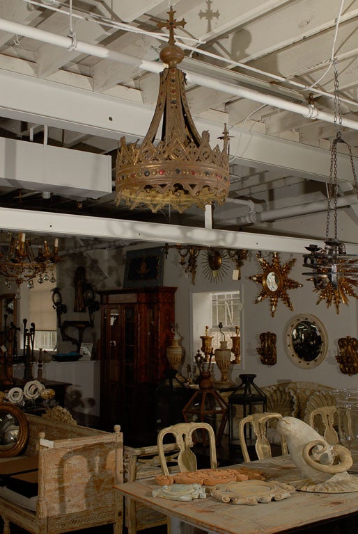 19th Century Italian Bed Corona