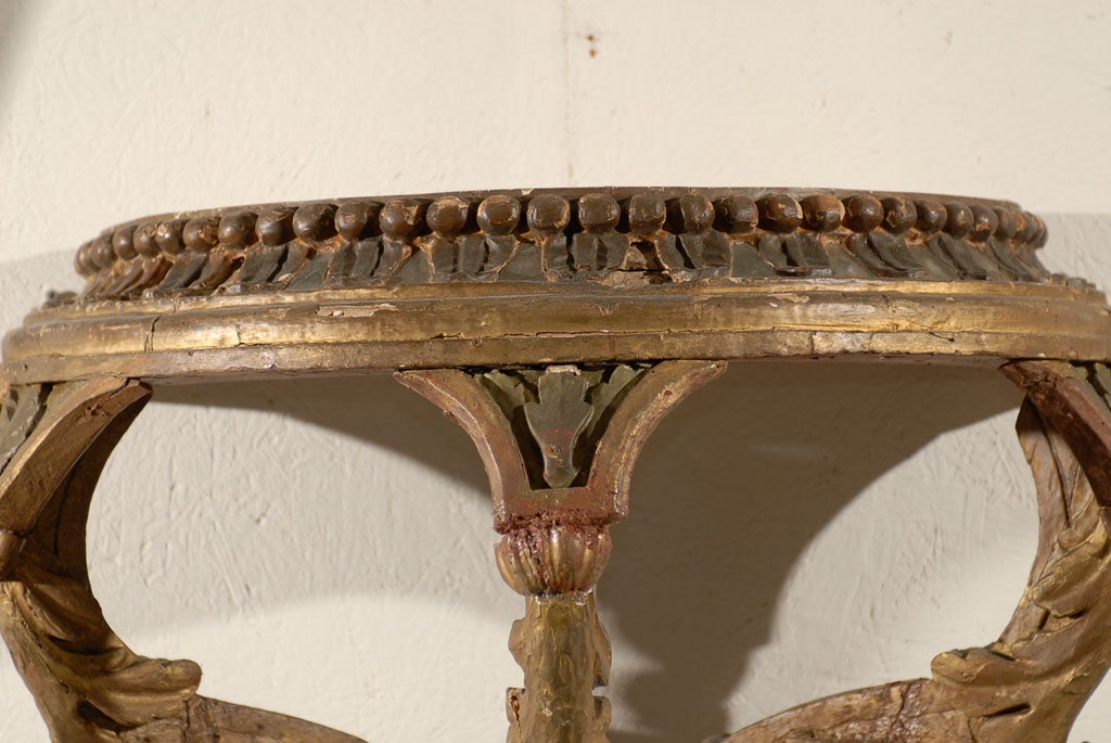 Italian 19th Century Large Size Wooden Bracket In Good Condition For Sale In Atlanta, GA