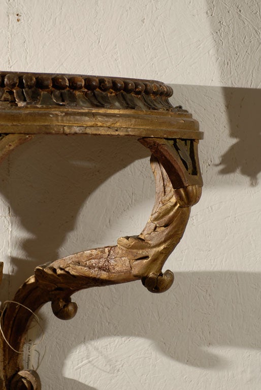 Italian 19th Century Large Size Wooden Bracket For Sale 1