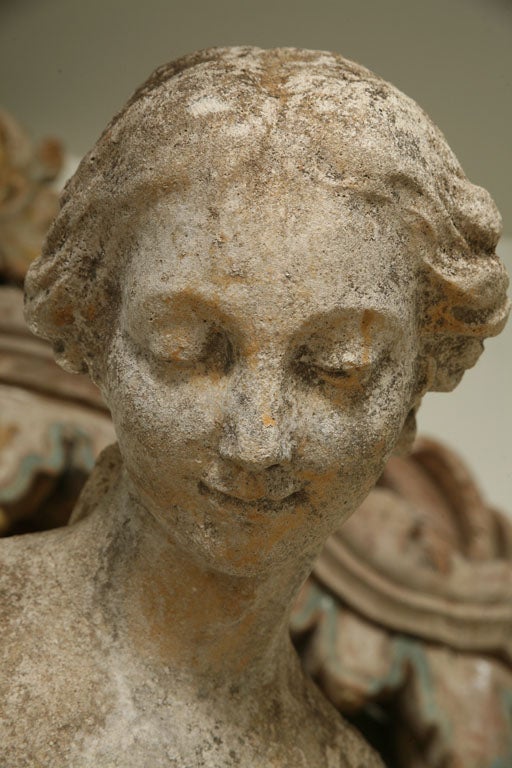 Composite Stone Garden Statue of a Lady taking her Bath 5
