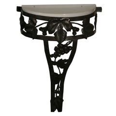 Fer Forge Console with Marble Top