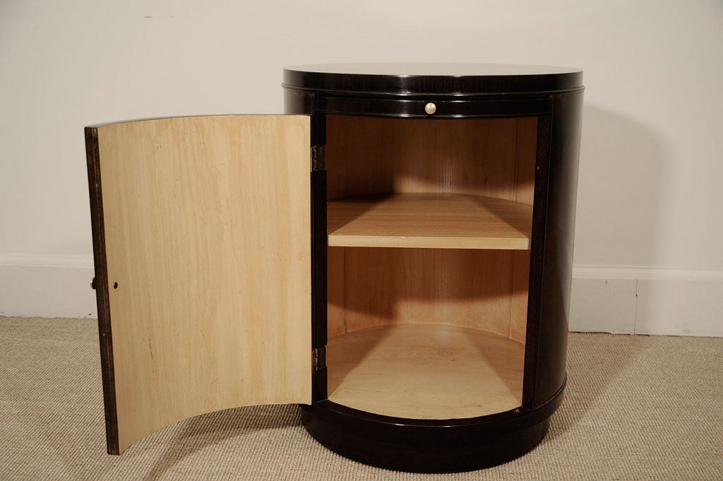 A Pair of Drexel Drum Shaped End Tables. 2