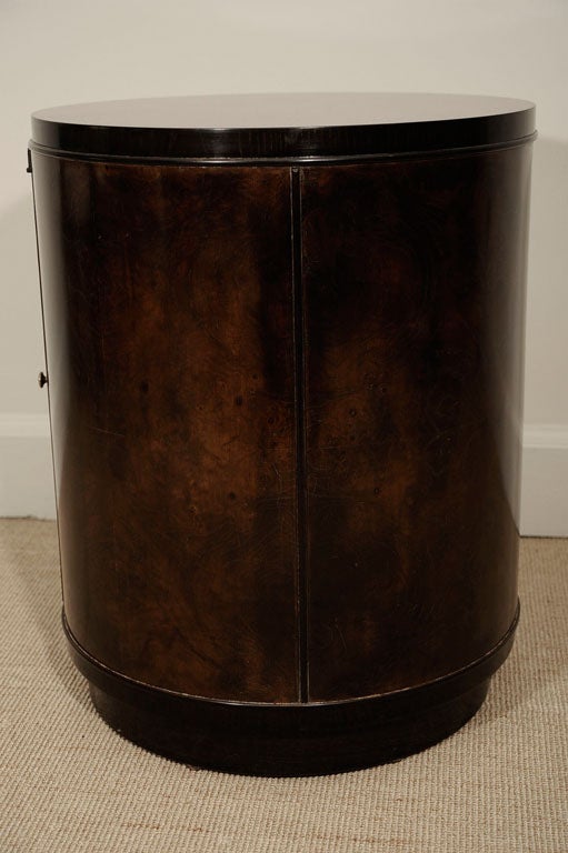 A Pair of Drexel Drum Shaped End Tables. 4