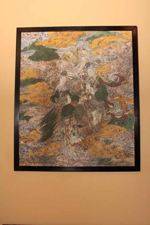 Chinese Ming Dynasty Fresco Painting