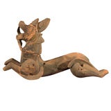 Burmese Carved Wood Chimera Figure