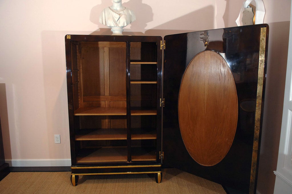 Lacquered Cabinet by Michel Dufet, 1930s For Sale 3