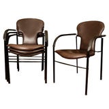 Leather Stacking Chairs