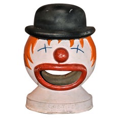Vintage Carnival Iron Clown Head