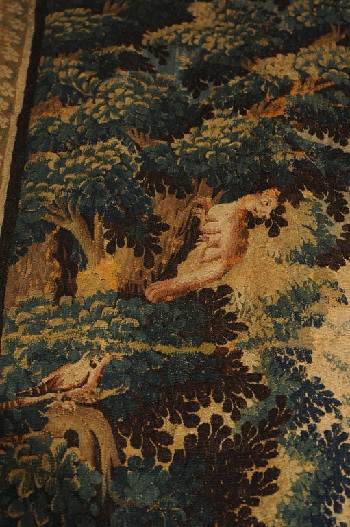 Aubusson Verdure Tapestry Fragment 1