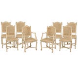 A set of Regence style dining chairs