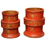 Pair of Chinese  cache pots