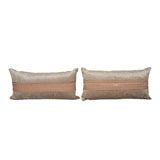 PAIR OF PILLOWS WITH VINTAGE TRIM