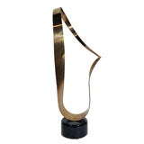 C. Jere Brass Sculpture on Marble Base