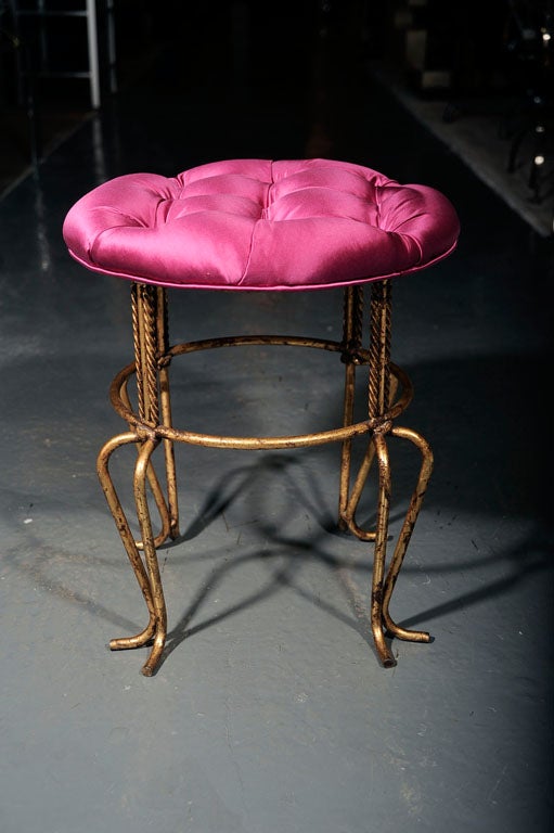 Mid-20th Century  French-Style Stool