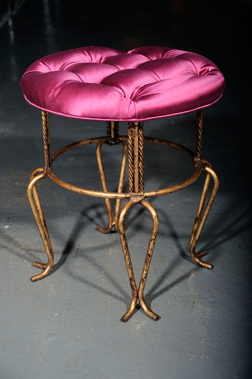 Metal  French-Style Stool