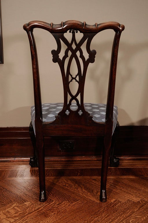 A Pair of George II Mahogany Side Chairs For Sale 3