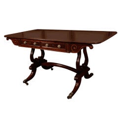 An Irish Mahogany & Rosewood Sofa Table