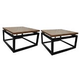 PAIR OF LOW SIDE TABLES