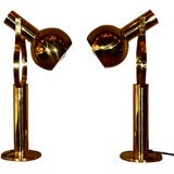 Pair French Articulating Table Lamps
