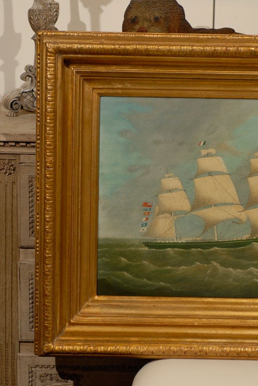 English Large ship Painting