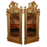 19th Italian Louis XVI gilded mirrors
