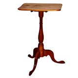 1950's Turned Wood Folding Side Table