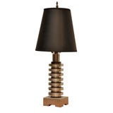 Vintage Solid Steel Machine Leg Table Lamp