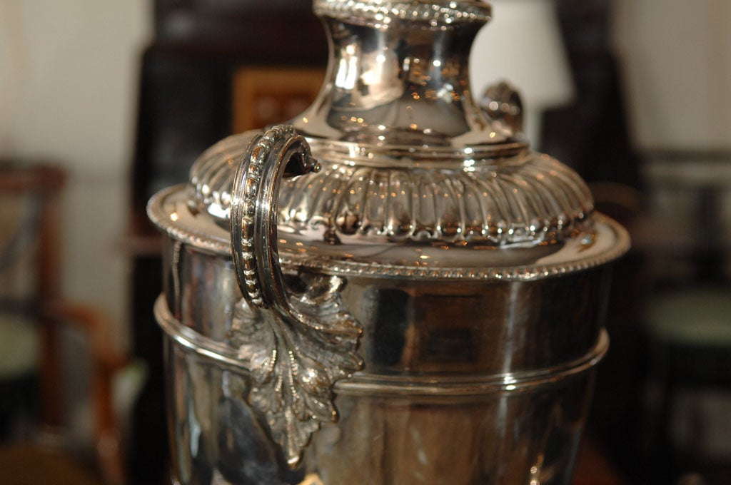 Silver Plated Coffee Urn with Lion's Head Spout 5
