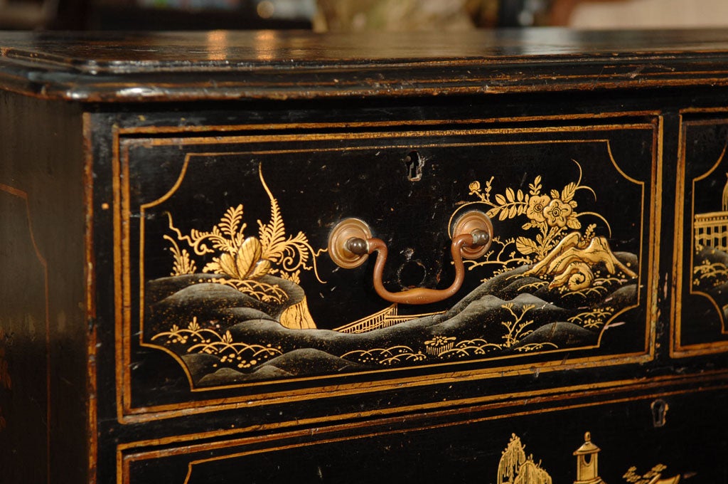 19th Century Japanned Chest of Drawers