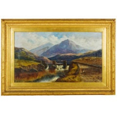 Welsh  landscape oil on canvas