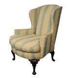 Irish Georgian Mahogany Wing Chair