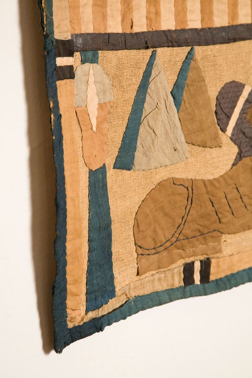 Antique Egyptian Applique Fabric Panel 3