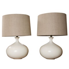 Pair Vintage Ceramic Lamps