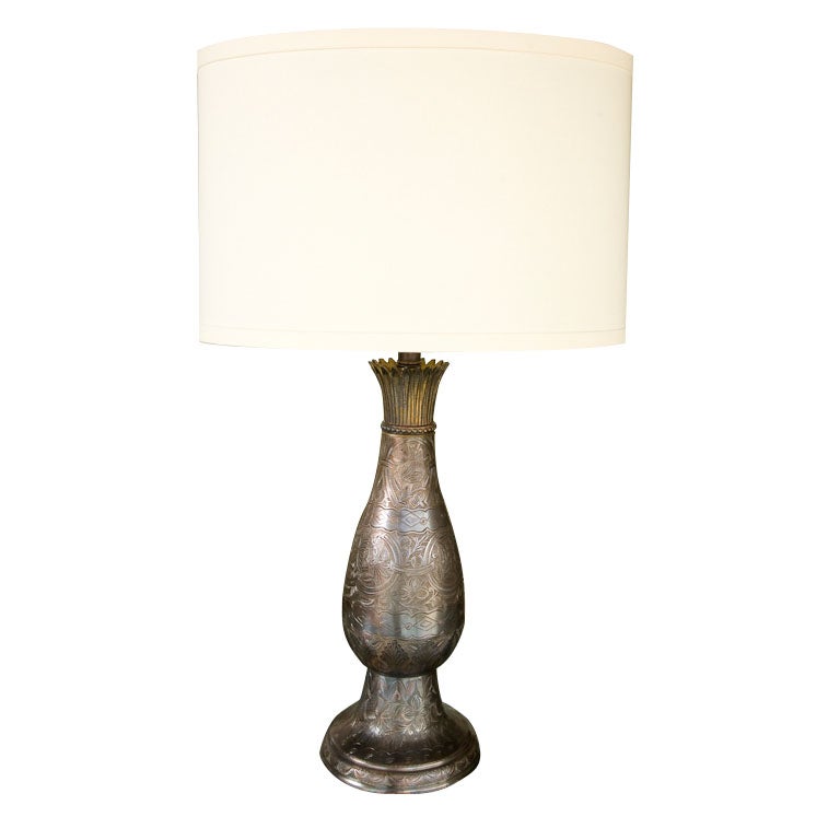 Brass Indian Table Lamp