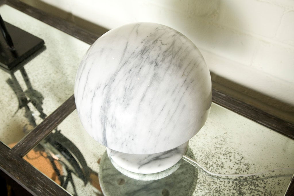 mushroom lamp marble